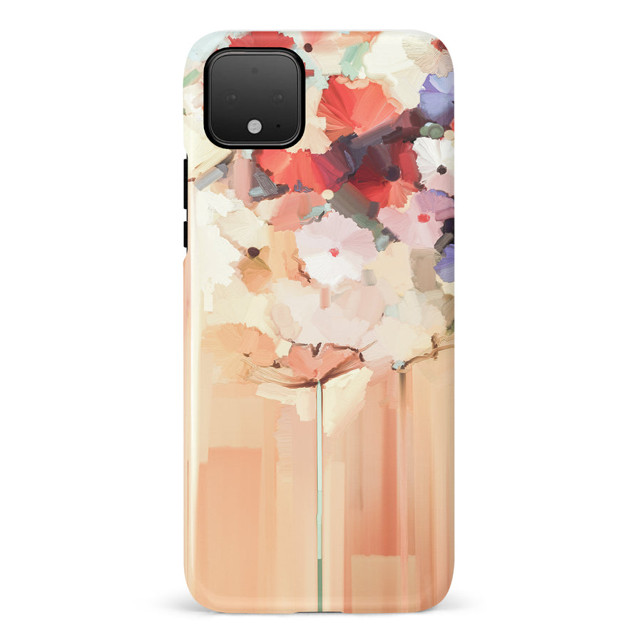 Google Pixel 4A Dreamy Painted Flowers Phone Case