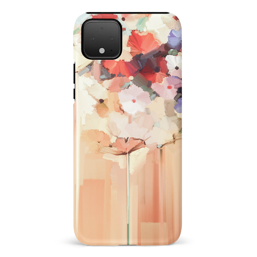 Google Pixel 5 Dreamy Painted Flowers Phone Case