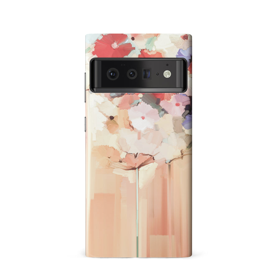 Google Pixel 6 Pro Dreamy Painted Flowers Phone Case