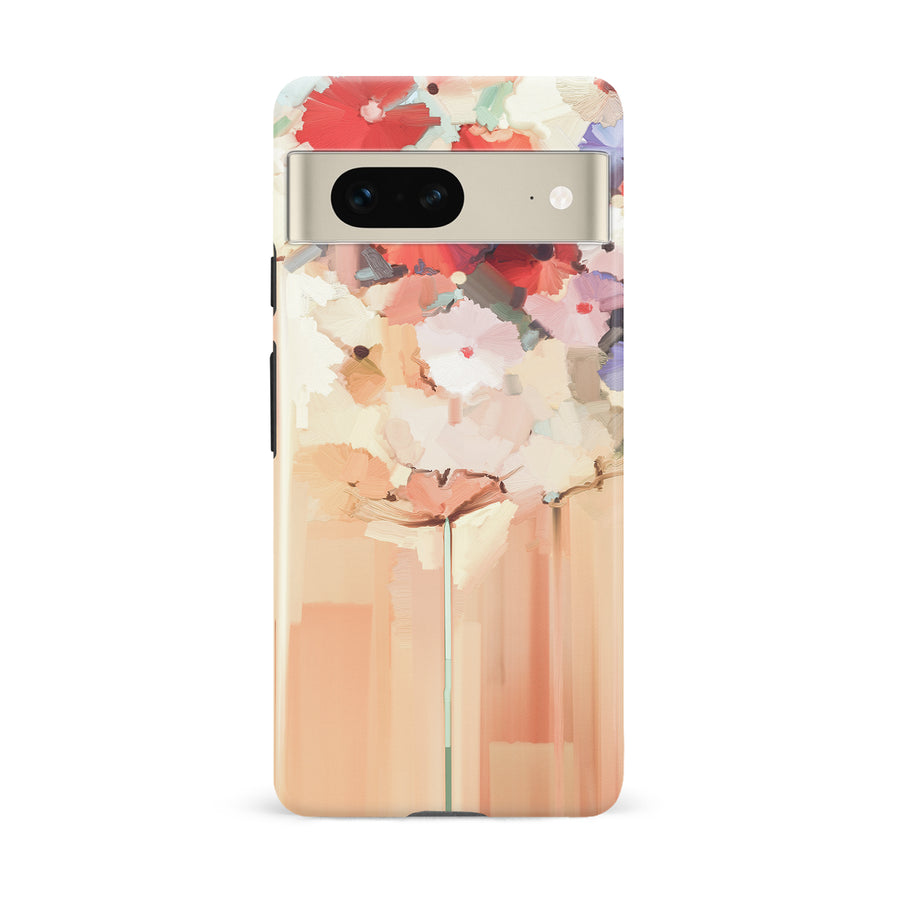 Google Pixel 7 Pro Dreamy Painted Flowers Phone Case