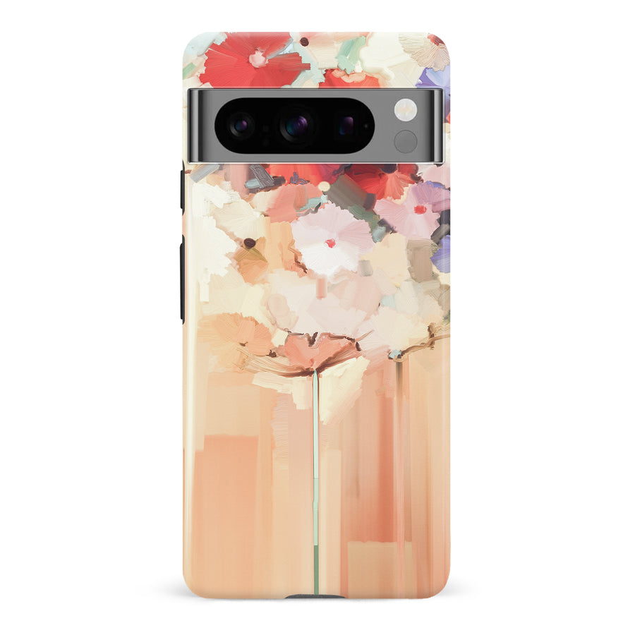 Google Pixel 8 Pro Dreamy Painted Flowers Phone Case