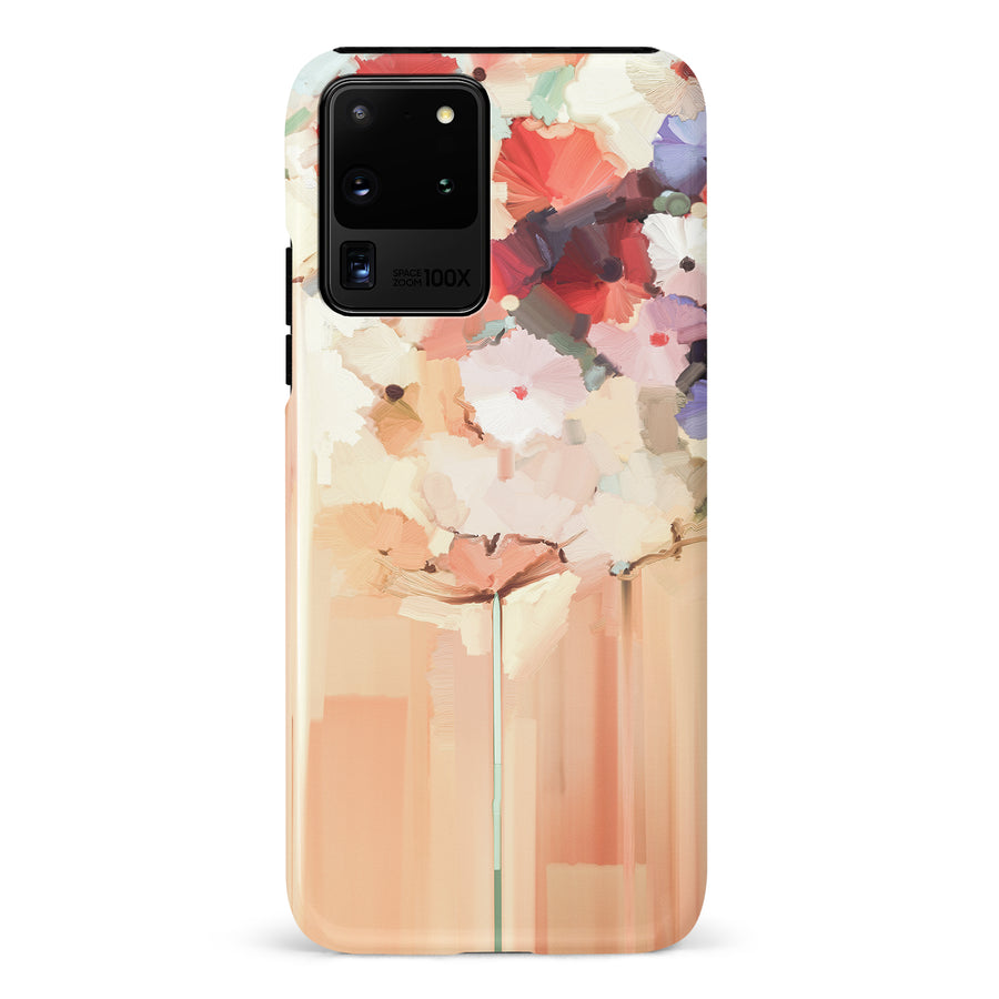 Samsung Galaxy S20 FE Dreamy Painted Flowers Phone Case