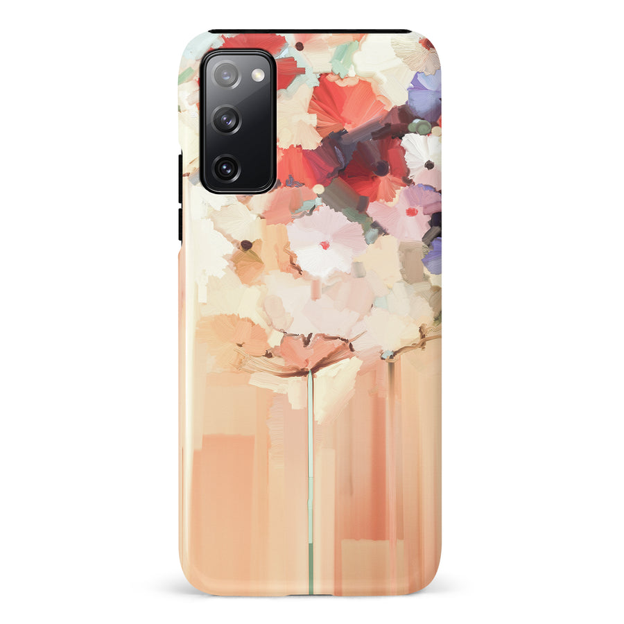 Samsung Galaxy S21 Dreamy Painted Flowers Phone Case