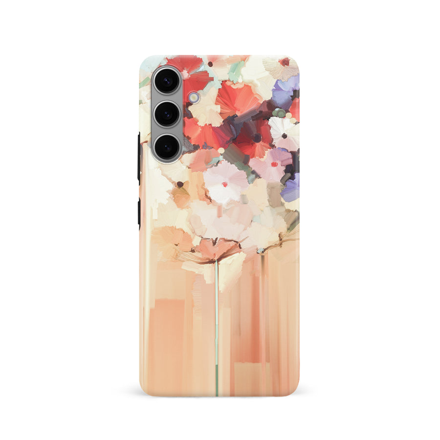 Samsung Galaxy S24 Dreamy Painted Flowers Phone Case