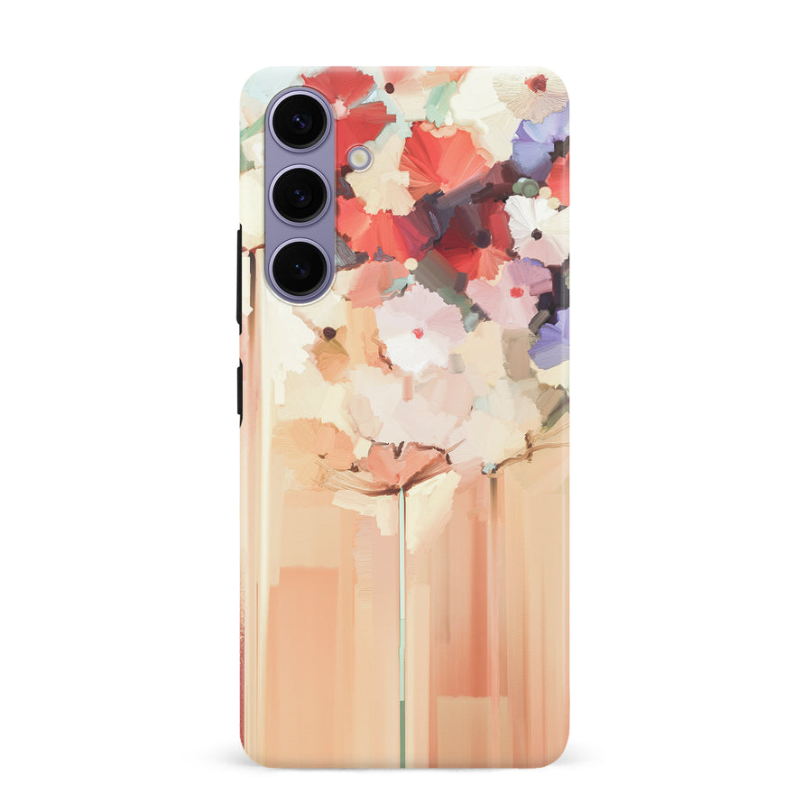 Samsung Galaxy S24 Plus Dreamy Painted Flowers Phone Case