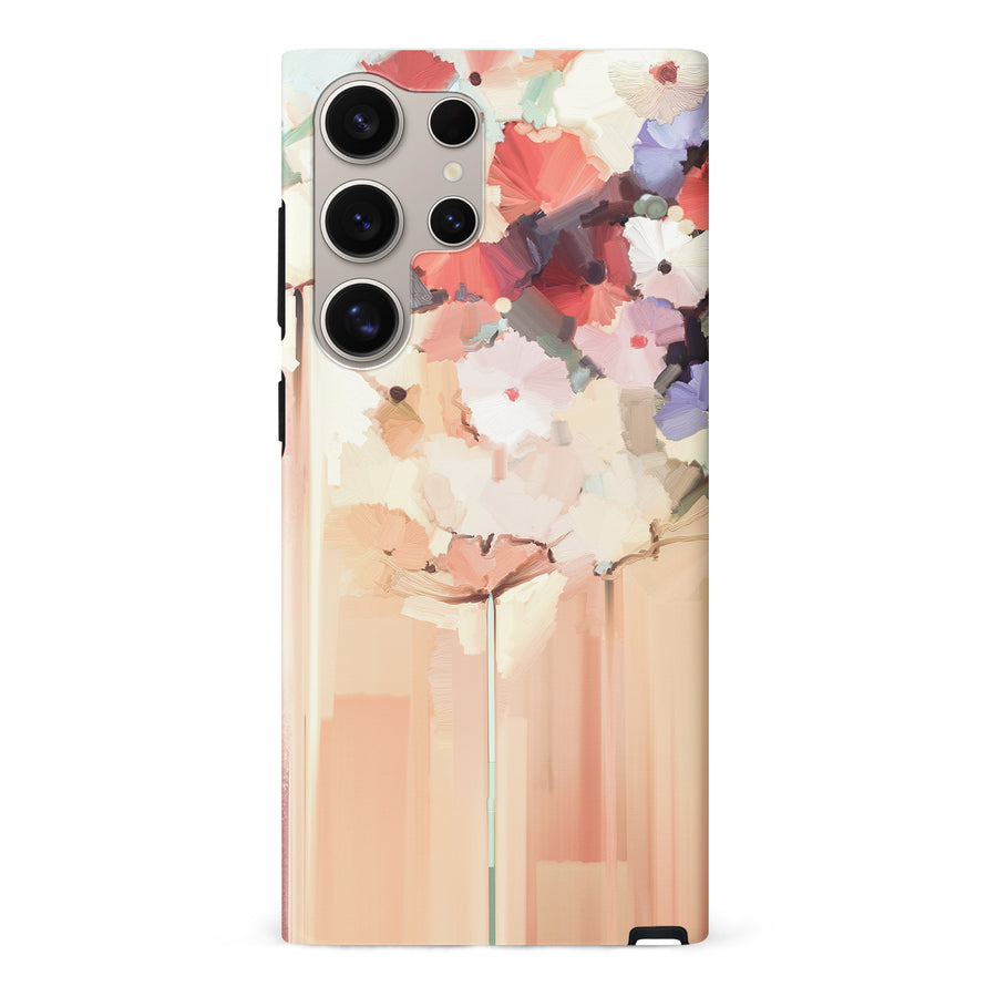 Samsung Galaxy S24 Ultra Dreamy Painted Flowers Phone Case