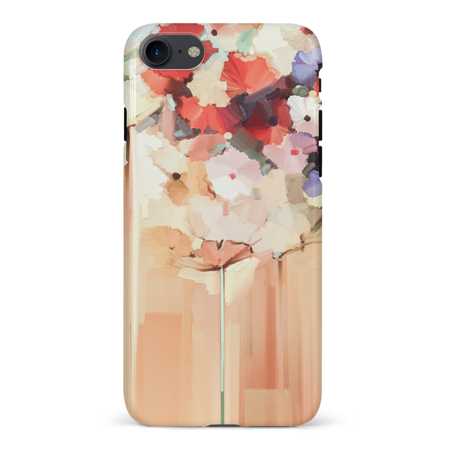 iPhone 8 Plus Dreamy Painted Flowers Phone Case