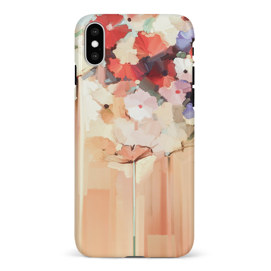 iPhone XR Dreamy Painted Flowers Phone Case