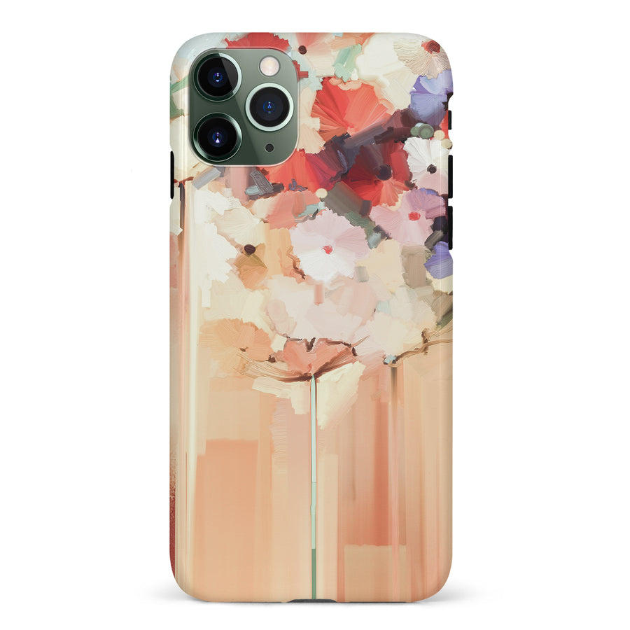 iPhone 11 Pro Dreamy Painted Flowers Phone Case