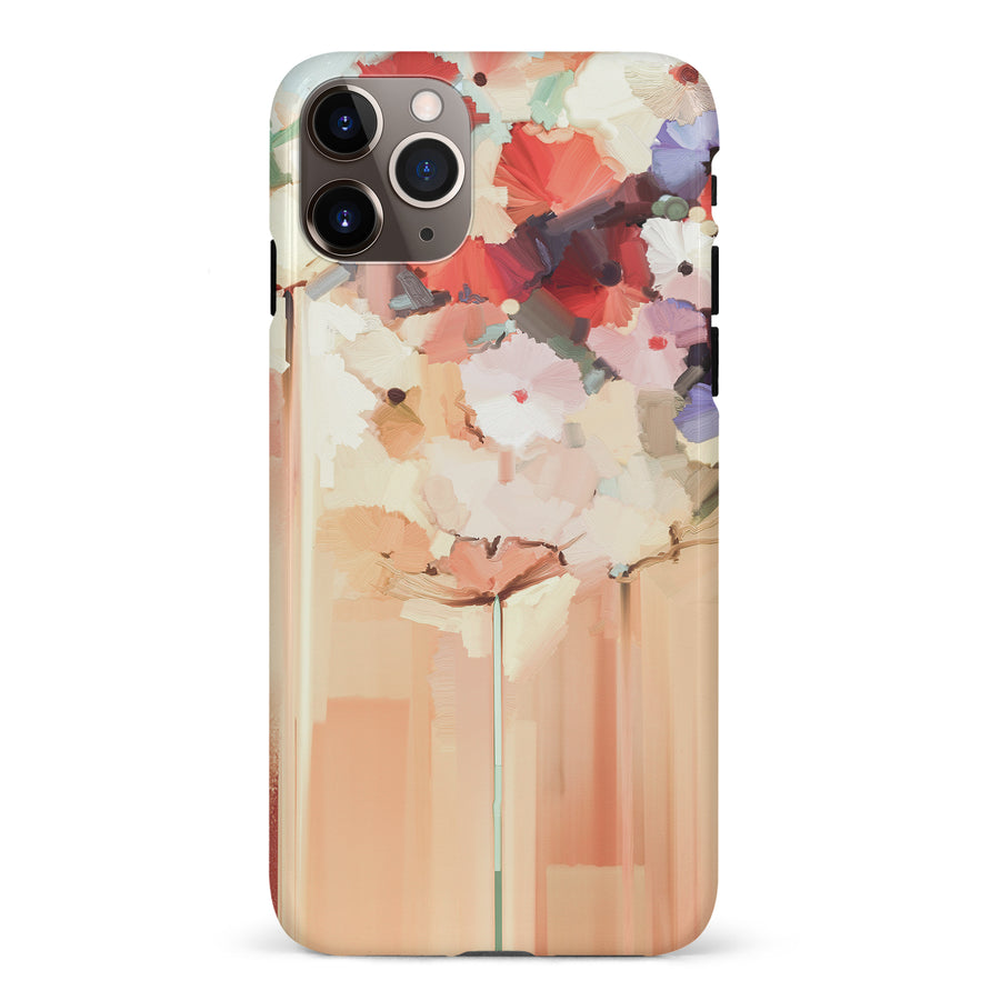 iPhone 11 Pro Max Dreamy Painted Flowers Phone Case