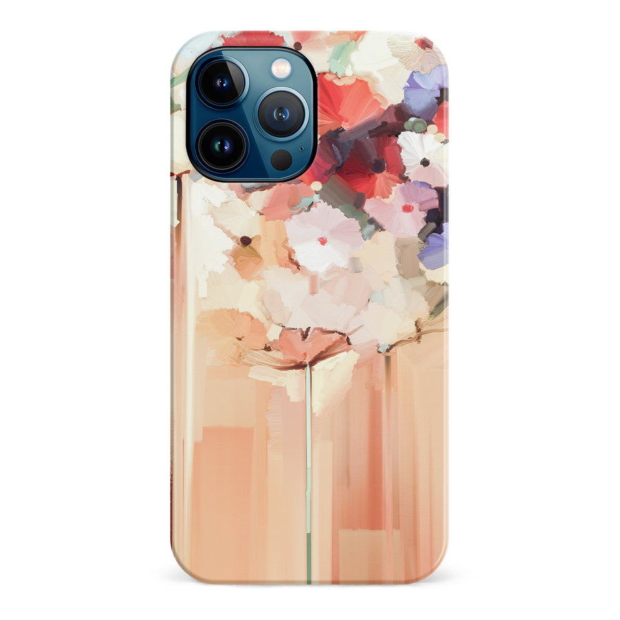 iPhone 12 Pro Max Dreamy Painted Flowers Phone Case