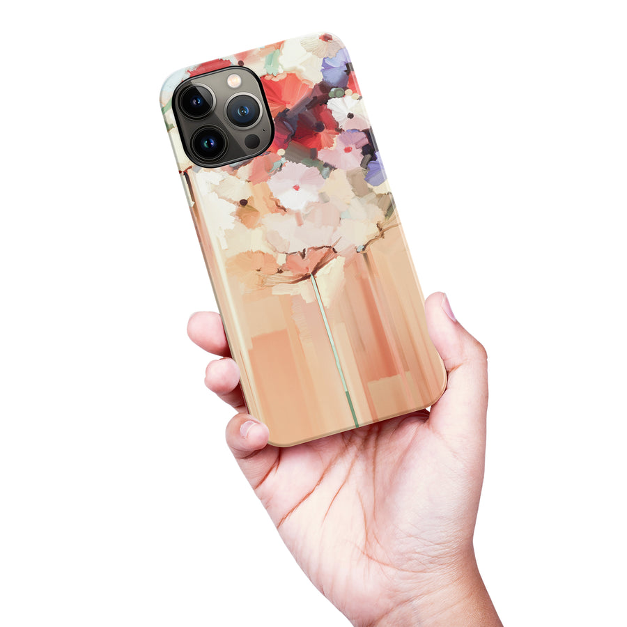 iPhone 13 Pro Max Dreamy Painted Flowers Phone Case
