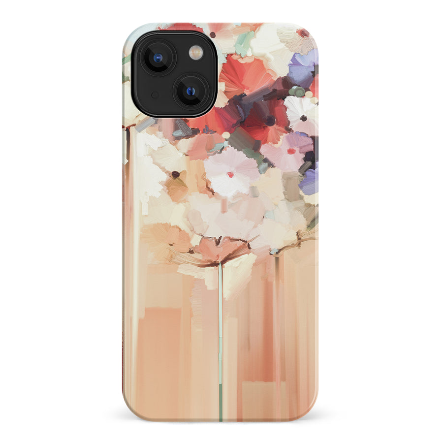 iPhone 14 Dreamy Painted Flowers Phone Case