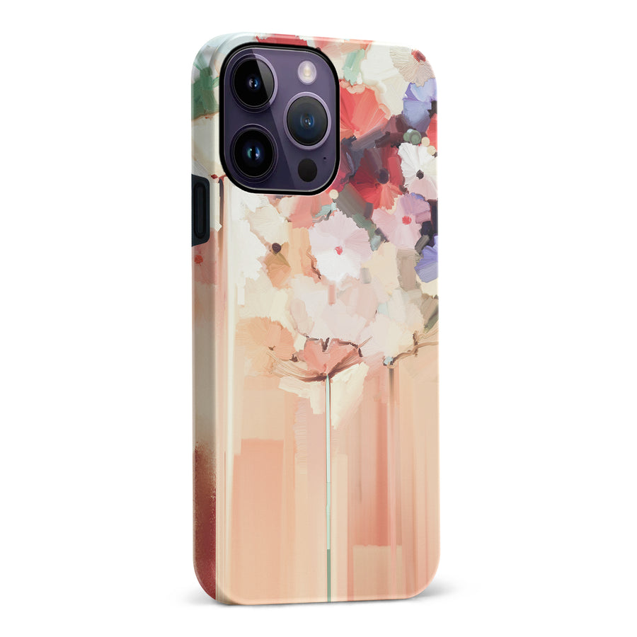 iPhone 14 Pro Max Dreamy Painted Flowers Phone Case