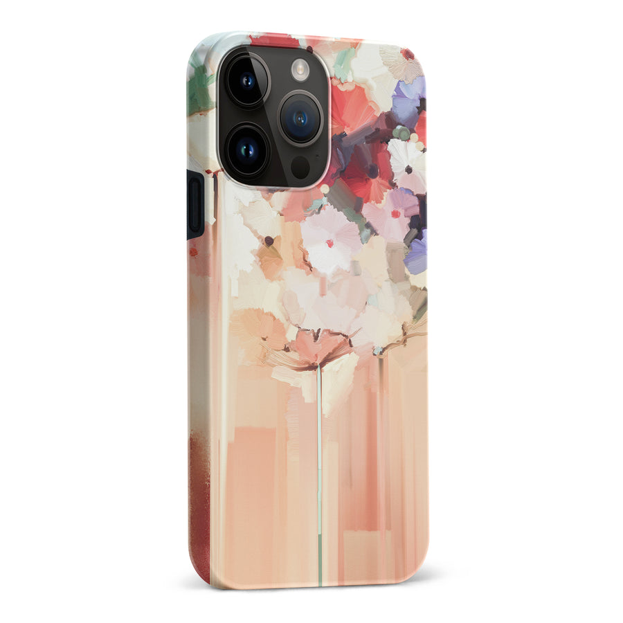 iPhone 15 Pro Max Dreamy Painted Flowers Phone Case
