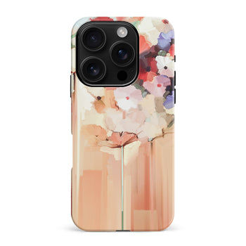 iPhone 16 Pro Max Dreamy Painted Flowers Phone Case