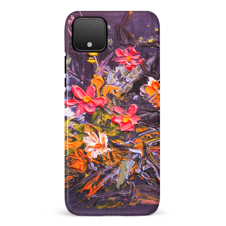 Google Pixel 4 Petal Prism Painted Flowers Phone Case