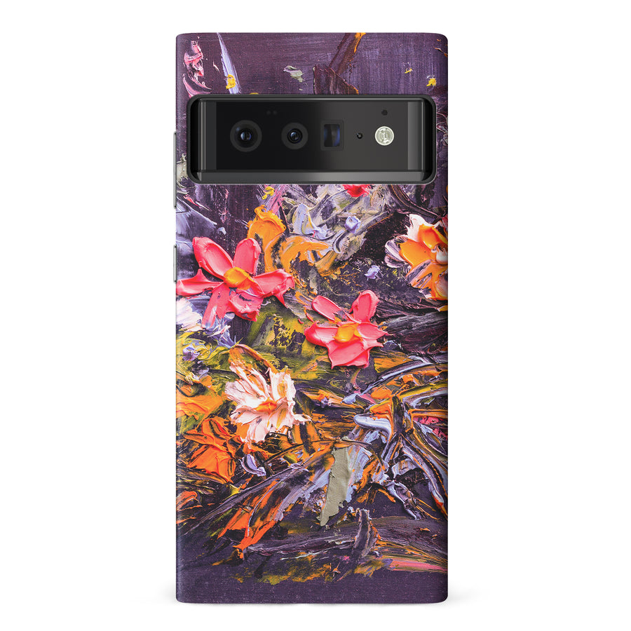 Google Pixel 6 Pro Petal Prism Painted Flowers Phone Case