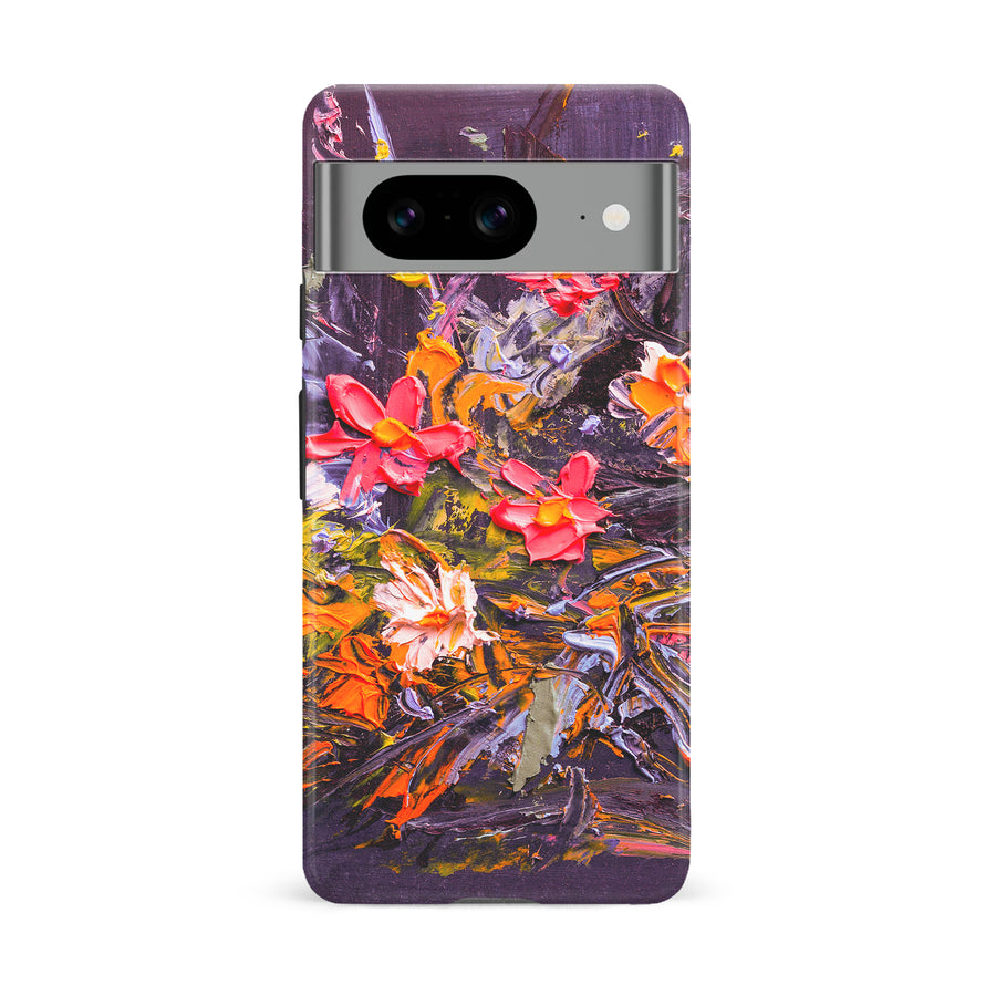 Google Pixel 8 Petal Prism Painted Flowers Phone Case