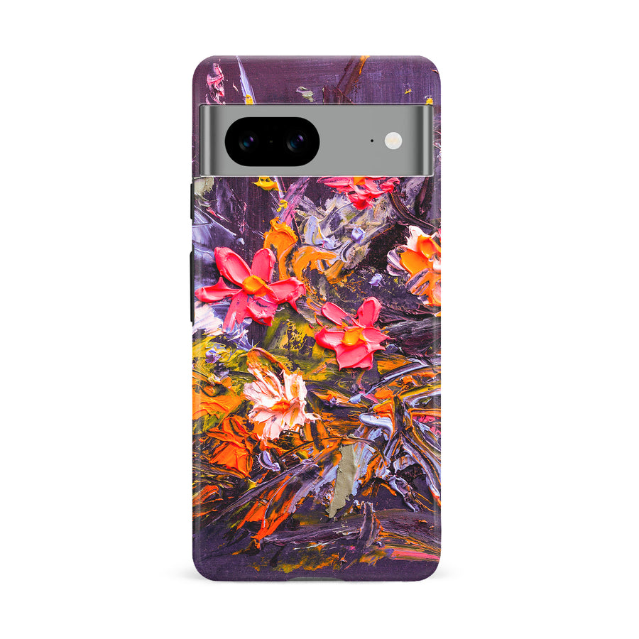 Google Pixel 8A Petal Prism Painted Flowers Phone Case