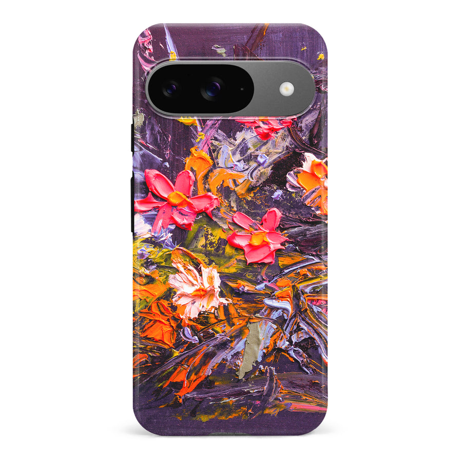 Google Pixel 9 Petal Prism Painted Flowers Phone Case