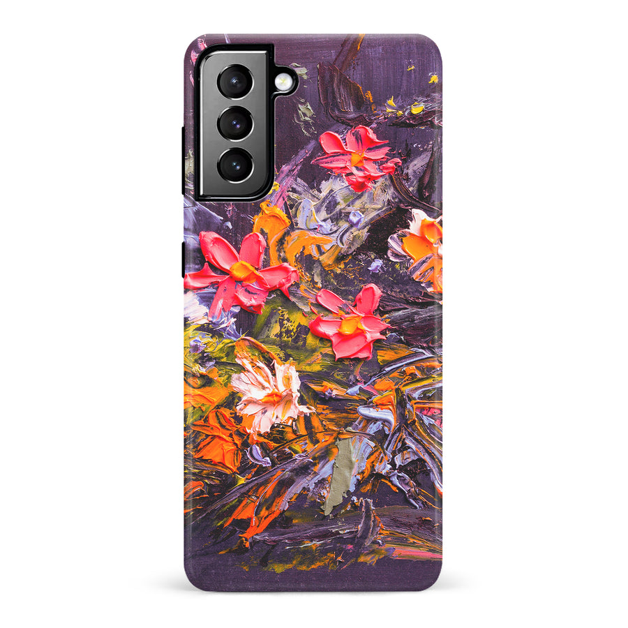 Samsung Galaxy S21 Plus Petal Prism Painted Flowers Phone Case