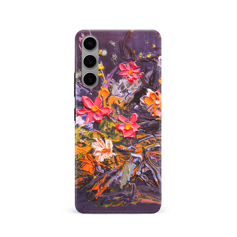 Samsung Galaxy S24 Petal Prism Painted Flowers Phone Case