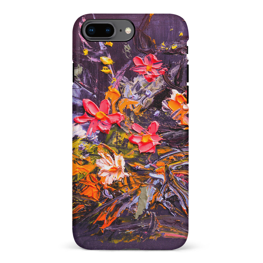iPhone 8 Plus Petal Prism Painted Flowers Phone Case