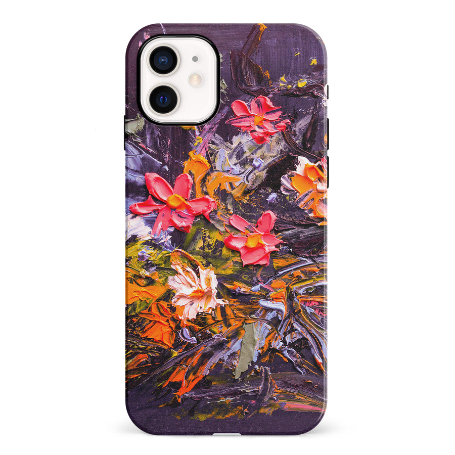 iPhone 12 Mini Petal Prism Painted Flowers Phone Case