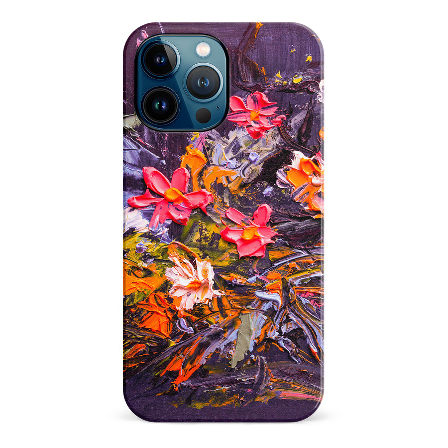 iPhone 12 Pro Max Petal Prism Painted Flowers Phone Case