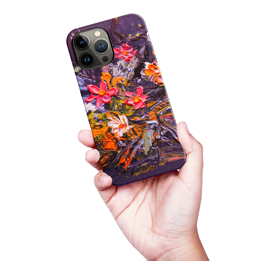 iPhone 13 Pro Max Petal Prism Painted Flowers Phone Case
