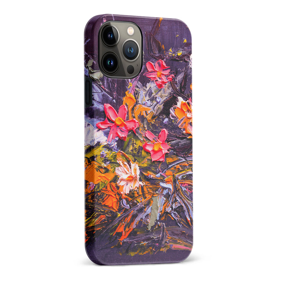 iPhone 13 Pro Max Petal Prism Painted Flowers Phone Case