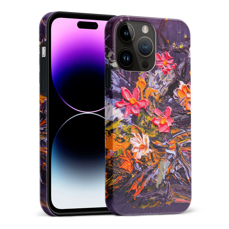 iPhone 15 Pro Max Petal Prism Painted Flowers Phone Case