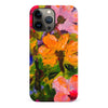 iPhone 13 Pro Max Burst Painted Flowers Phone Case
