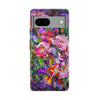 Google Pixel 8A Garden Mosaic Painted Flowers Phone Case