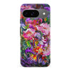 Google Pixel 9 Garden Mosaic Painted Flowers Phone Case