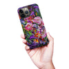iPhone 13 Pro Max Garden Mosaic Painted Flowers Phone Case