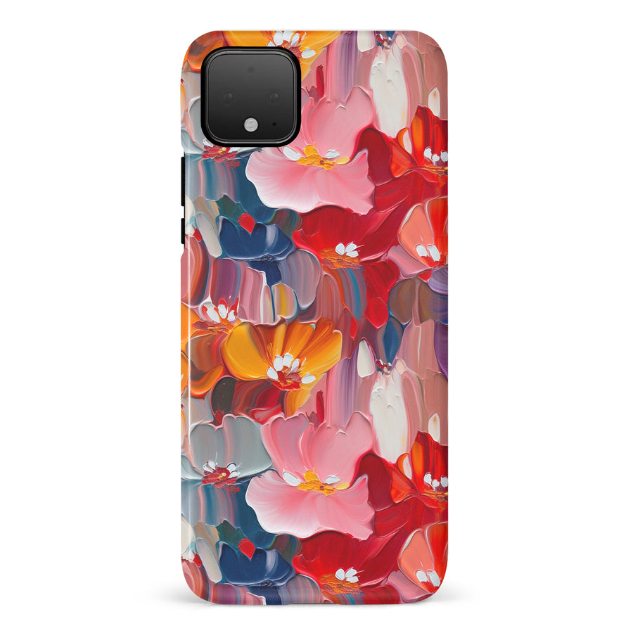 Google Pixel 4 Mirage Painted Flowers Phone Case