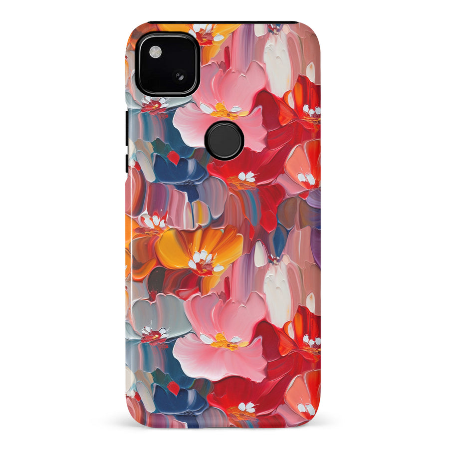 Google Pixel 4A Mirage Painted Flowers Phone Case