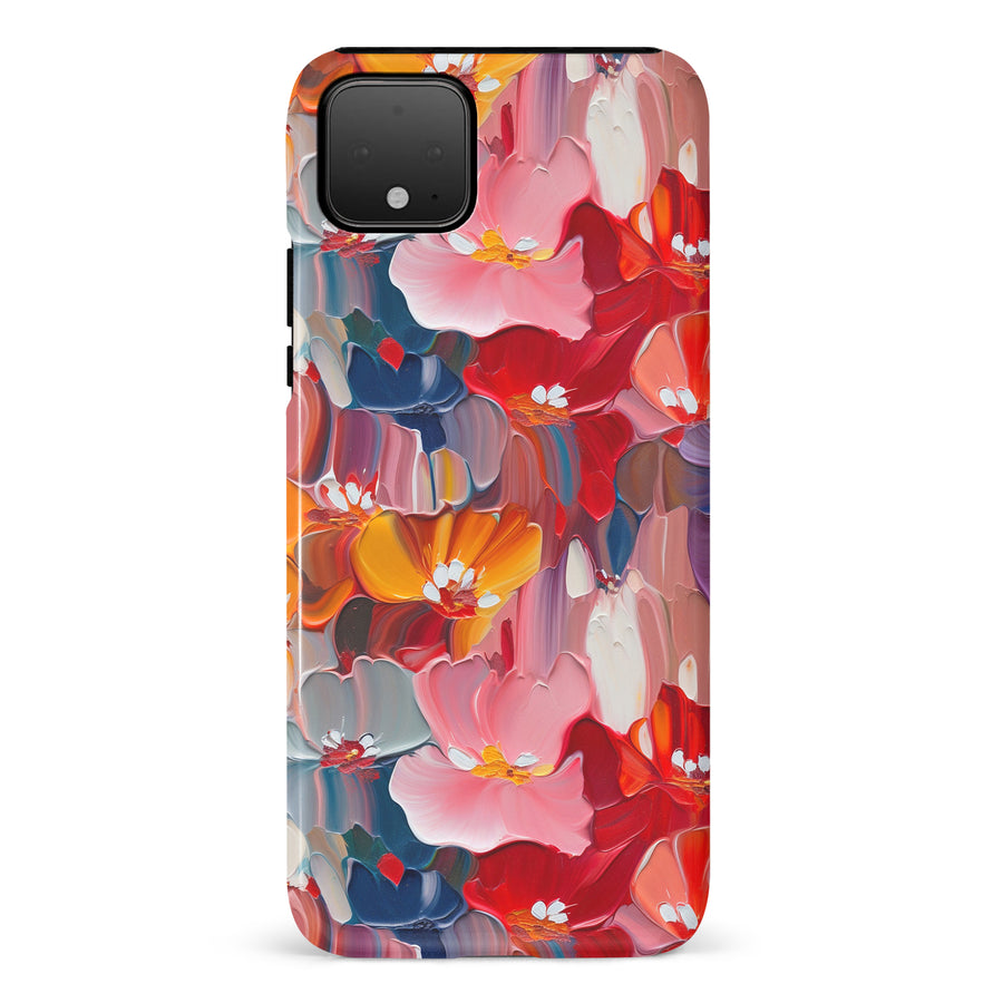 Google Pixel 4 XL Mirage Painted Flowers Phone Case