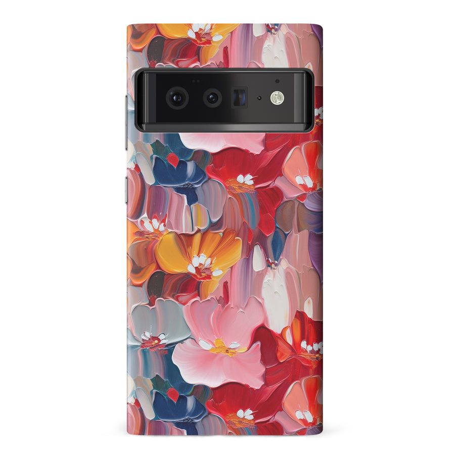 Google Pixel 6 Pro Mirage Painted Flowers Phone Case