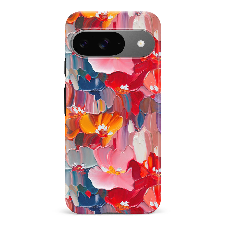 Google Pixel 9 Mirage Painted Flowers Phone Case