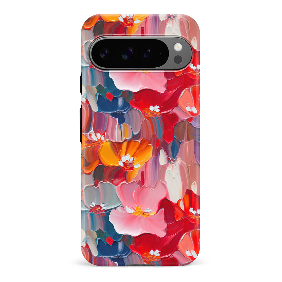 Google Pixel 9 Pro Mirage Painted Flowers Phone Case