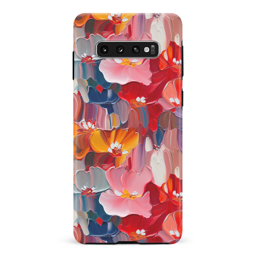 Samsung Galaxy S10 Plus Mirage Painted Flowers Phone Case