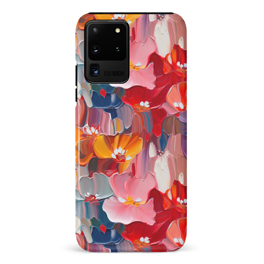 Samsung Galaxy S20 Ultra Mirage Painted Flowers Phone Case
