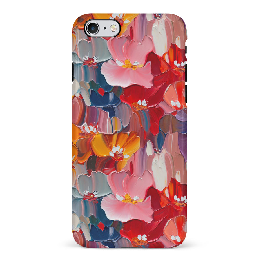 iPhone 6S Plus Mirage Painted Flowers Phone Case