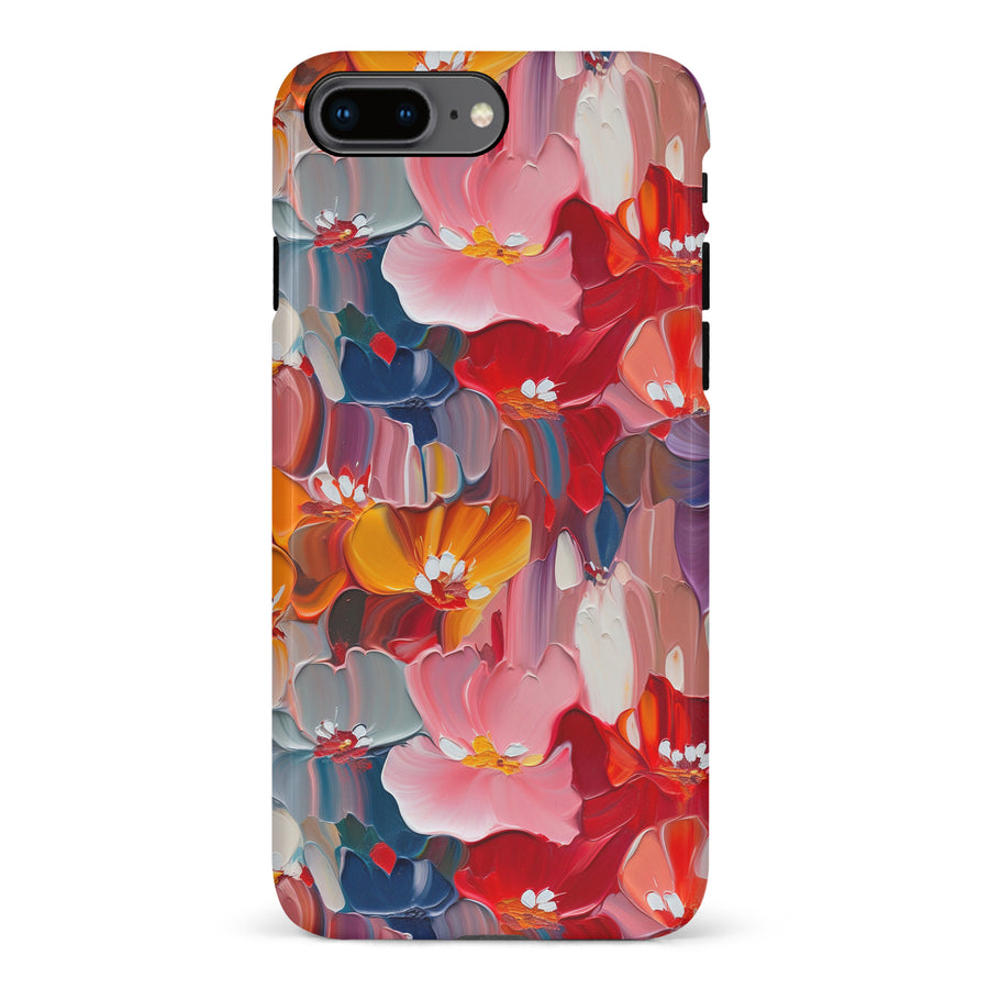 iPhone 8 Plus Mirage Painted Flowers Phone Case