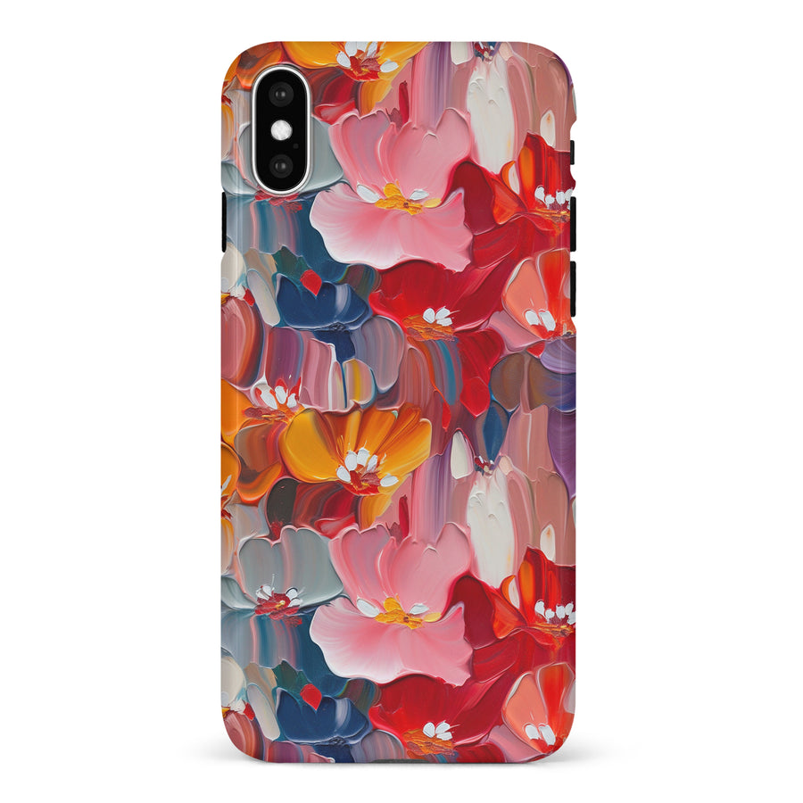 iPhone X/XS Mirage Painted Flowers Phone Case