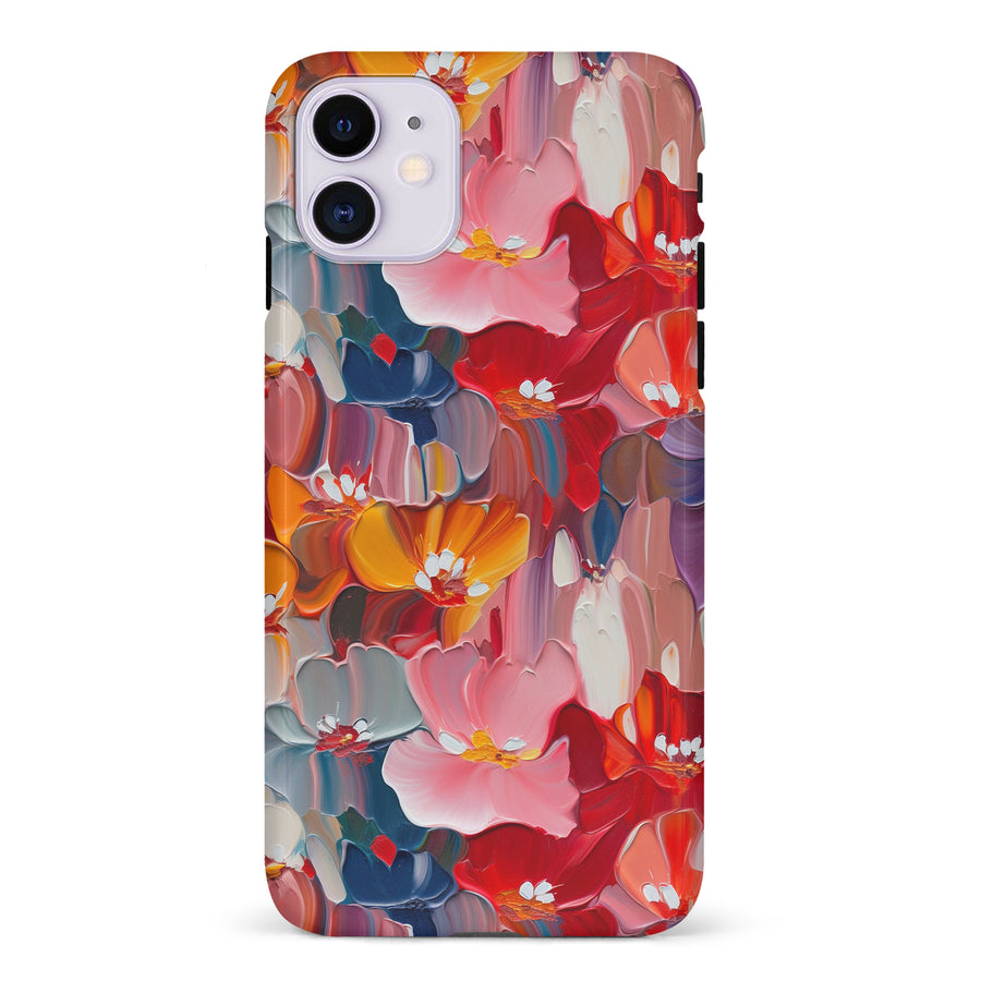 iPhone 11 Mirage Painted Flowers Phone Case