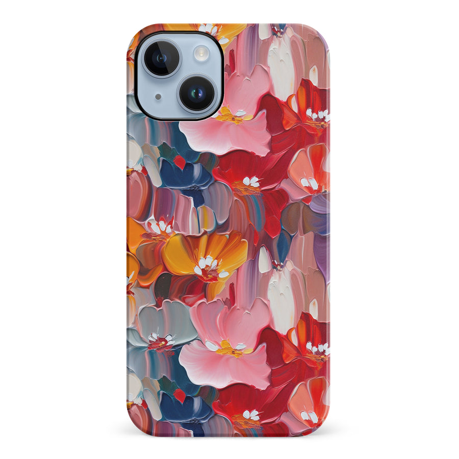iPhone 14 Plus Mirage Painted Flowers Phone Case